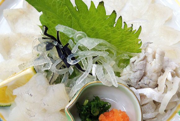 てっさ、てっぴ、身皮、鯖ふぐ角切り、ポン酢、醤油