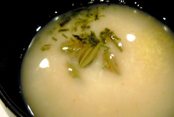 豆腐の白子添え